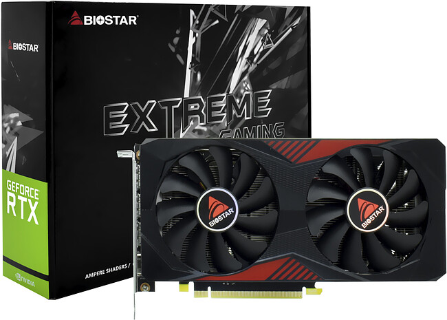 Видеокарта Biostar GeForce RTX 3060 12Gb GDDR6 (VN3606RML9)