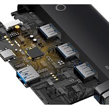 USB-хаб Baseus Lite Series Black (WKQX030001)