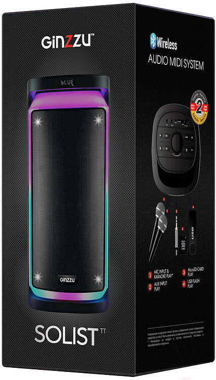 Колонка для вечеринок Ginzzu GM-226
