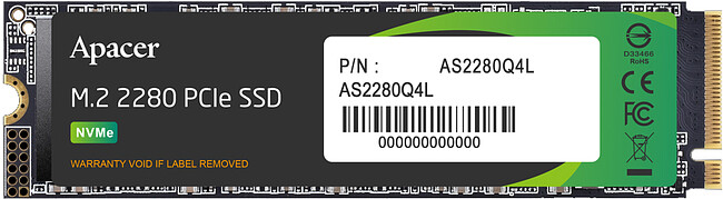 SSD диск Apacer 1TB AS2280Q4L (AP1TBAS2280Q4L-1)