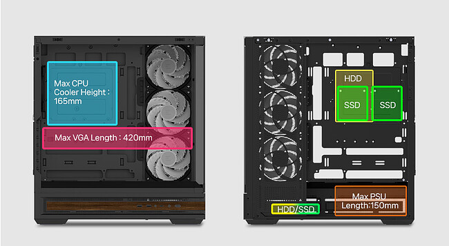 Корпус Zalman P40 Namu Black