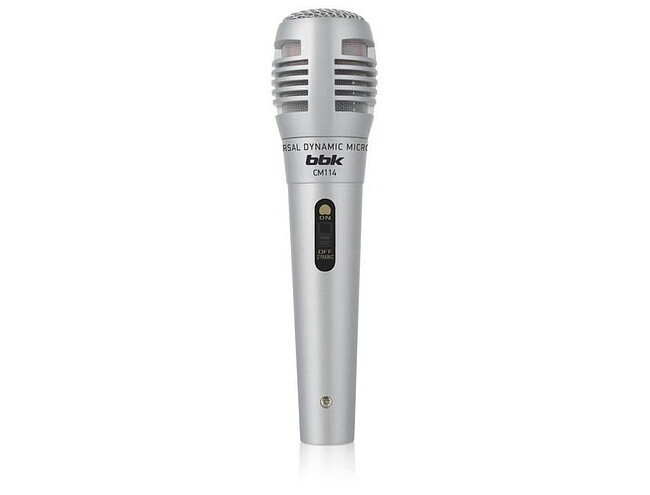 Микрофон BBK CM114 серебристый