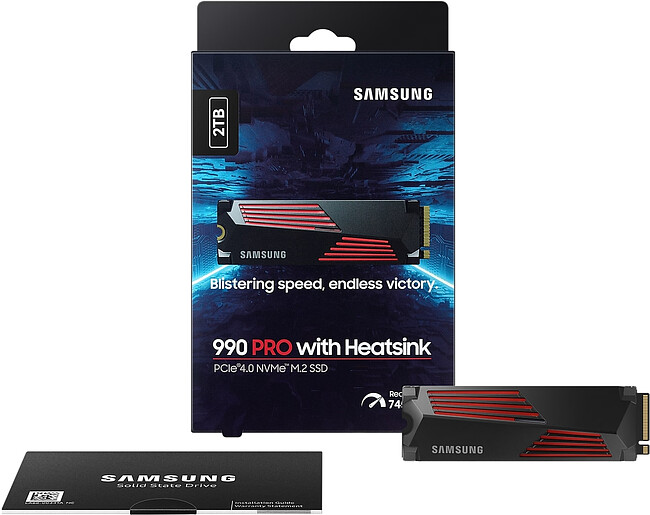 SSD диск Samsung 990 Pro 2Tb (MZ-V9P2T0CW)