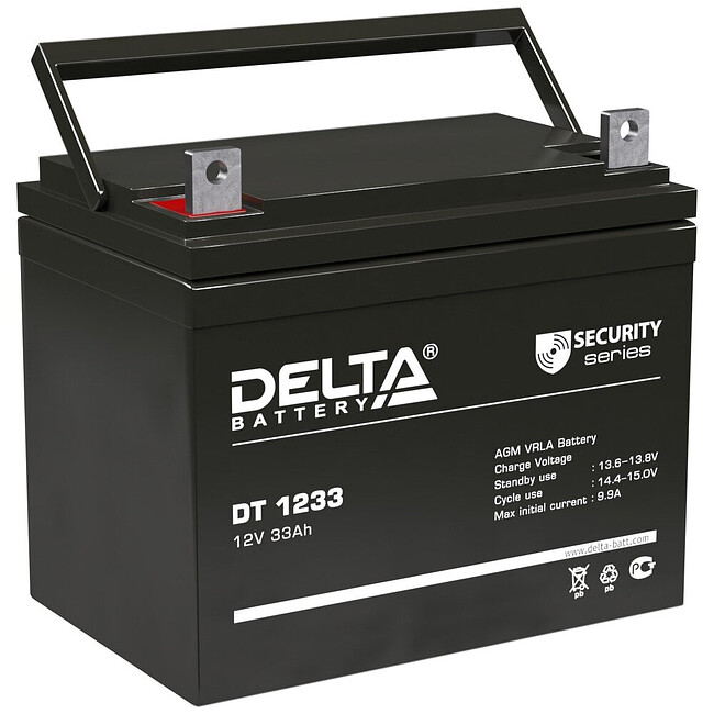 Аккумулятор для ИБП Delta 12V/33Ah (DT 1233)