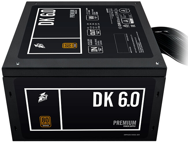 Блок питания 1stPlayer PS-600AX 600W черный (DKPM-BRZ-600-BK-EU)