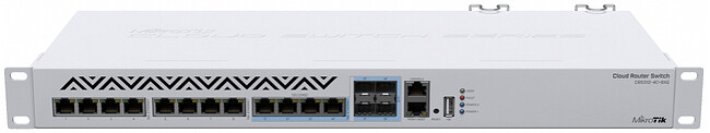 Коммутатор MikroTik CRS312-4C+8XG-RM