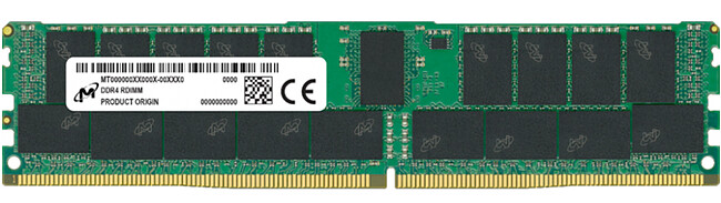 Оперативная память Micron 64GB DDR4-3200 ECC Registered (MTA36ASF8G72PZ-3G2)