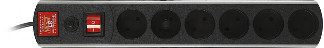 Сетевой фильтр Most LR 3м 6 розеток черный