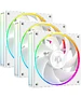 Набор вентиляторов для корпуса ID-Cooling AF-127-ARGB-W Trio White