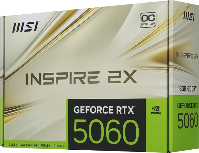 Видеокарта MSI GeForce RTX 5060 8G Inspire 2X OC GDDR7