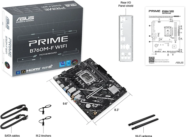 Материнская плата ASUS PRIME B760M-F WIFI (90MB1N00-M0EAY0)