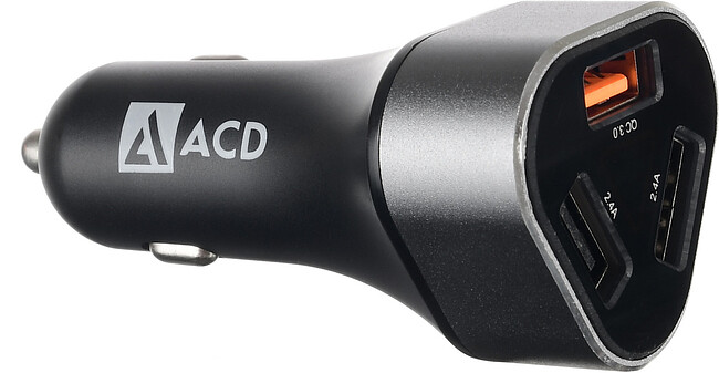 Автомобильное зарядное ACD ACD-C233-X3B