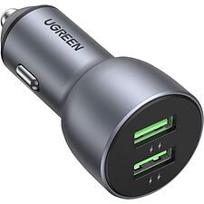 Автомобильное зарядное Ugreen CD213-10144 Gray (10144)
