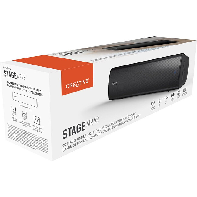 Саундбар Creative Stage Air V2 2.0 черный (51MF8395AA000)