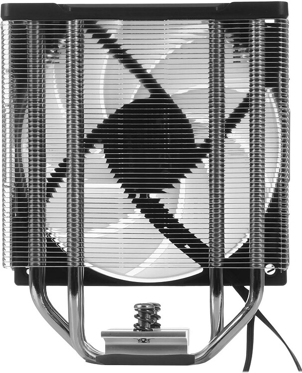 Кулер для процессора Deepcool AG400 G2 ARGB черный (R-AG400-BKAMMG2-G)