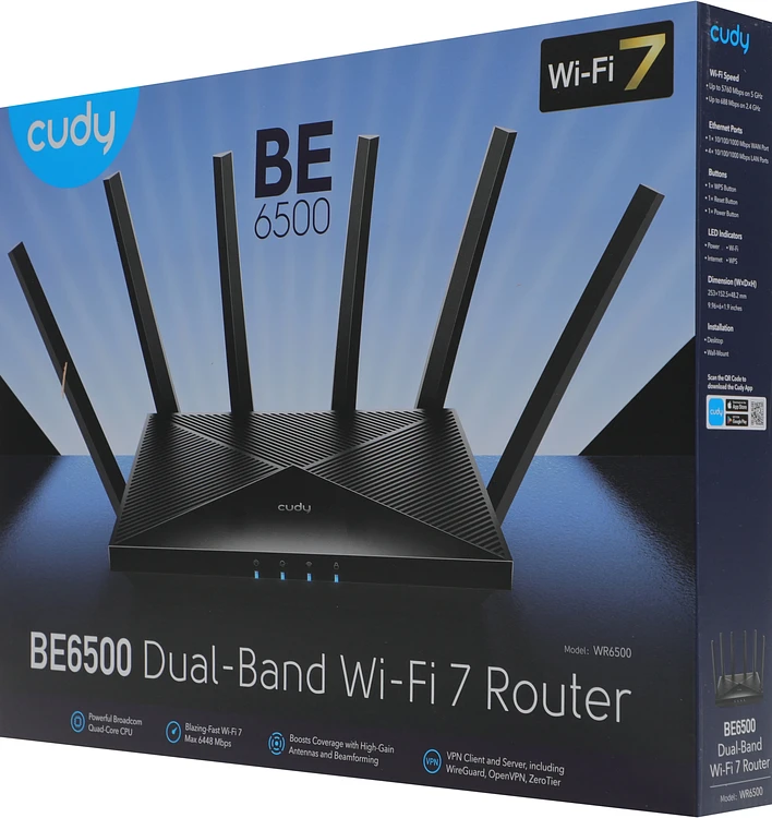 Роутер Cudy WR6500 черный