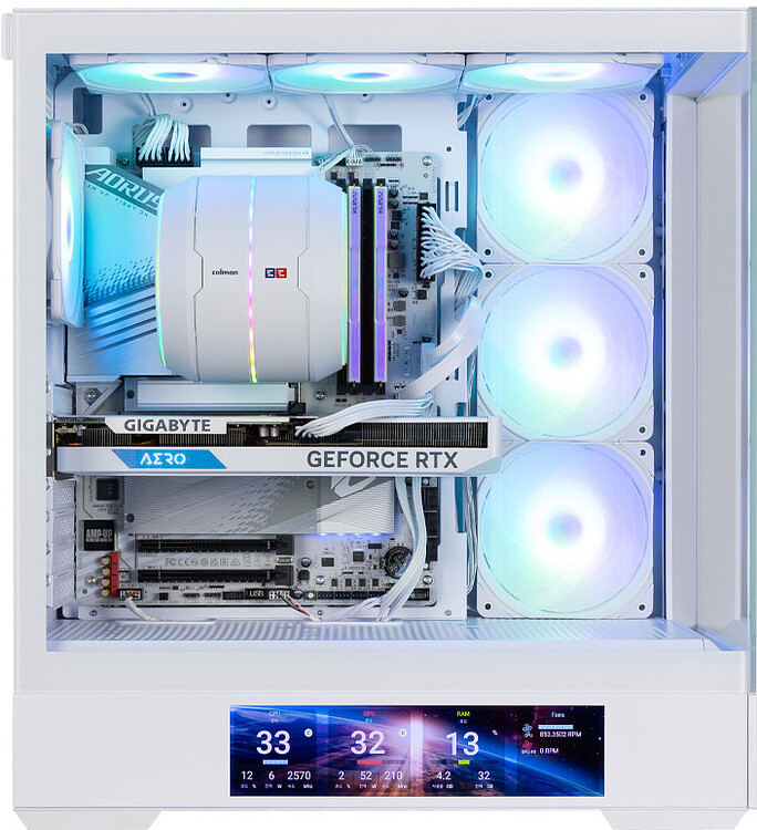 Корпус Zalman P40 DS White