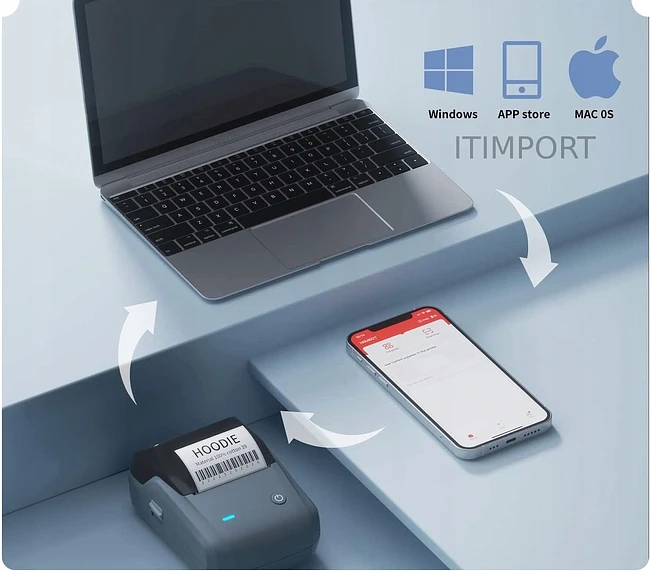 Термопринтер Niimbot B1 Space Blue (1746799)