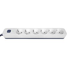 Сетевой фильтр Powercom SP-06W 5.0м белый/серый