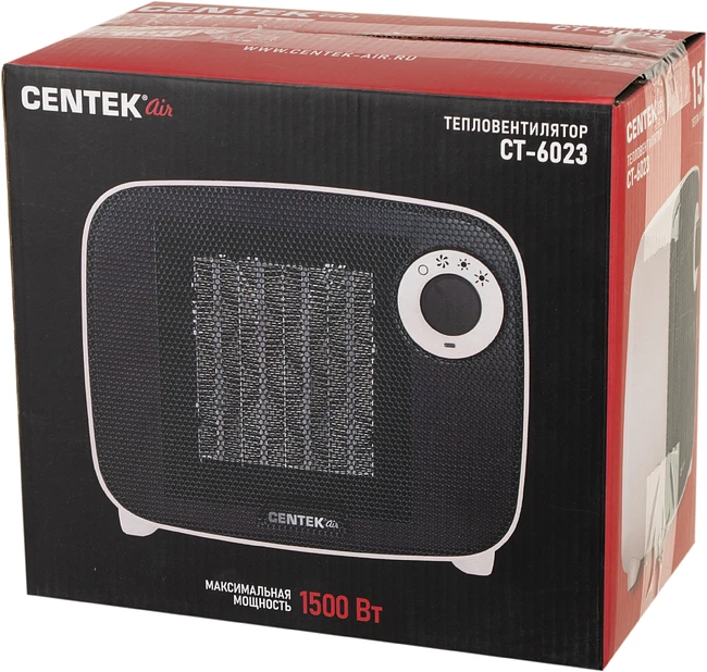 Тепловентилятор Centek CT-6023 белый/черный