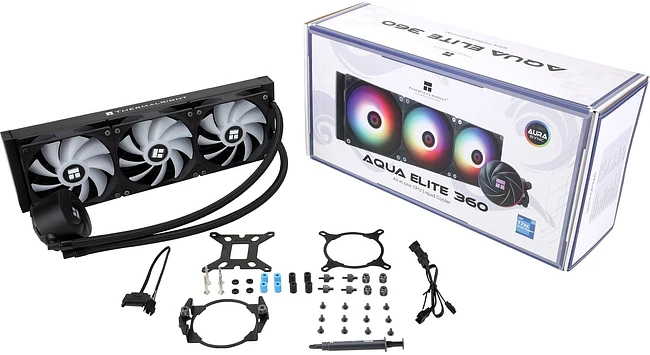 Система жидкостного охлаждения для процессора Thermalright Aqua Elite 360 V3 ARGB черный (A-ELITE-BL-360-ARGB-V3)