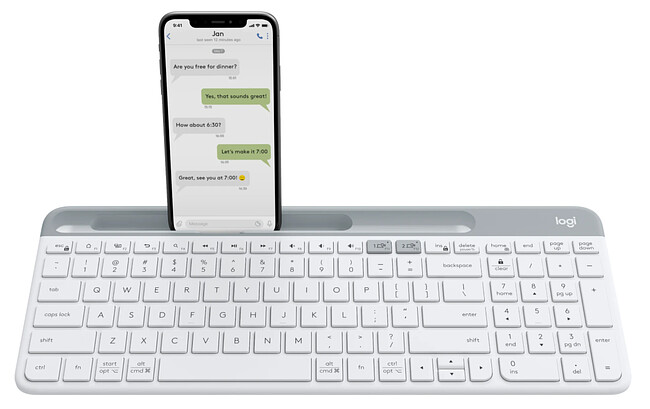 Клавиатура Logitech K580 белый/серебристый (920-009209)