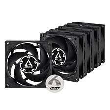 Комплект вентиляторов для корпуса Arctic P8 PWM PST Black (ACFAN00154A)