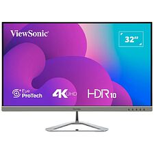 Монитор ViewSonic VX3276-4K-MHD-2 серебристый