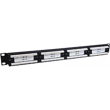 Патч-панель NTSS Lanmaster NTSS-PP-1U-24-UTP-RJ45-6-D 19 1U