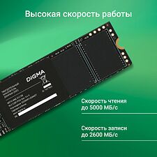 SSD диск Digma Meta M6E 512Gb (DGSM4512GM6ET)