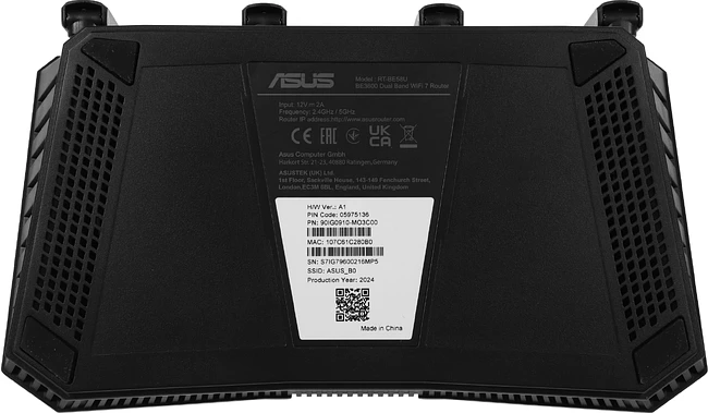 Роутер Asus RT-BE58U BE3600 черный