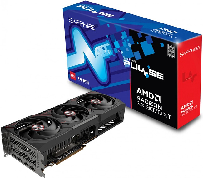 Видеокарта Sapphire RX 9070XT Pulse 16GB GDDR6 (11348-03-20G)