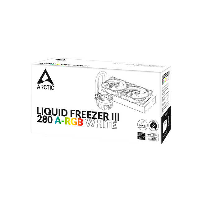 Система жидкостного охлаждения для процессора Arctic Liquid Freezer III-280 ARGB White (ACFRE00151A)