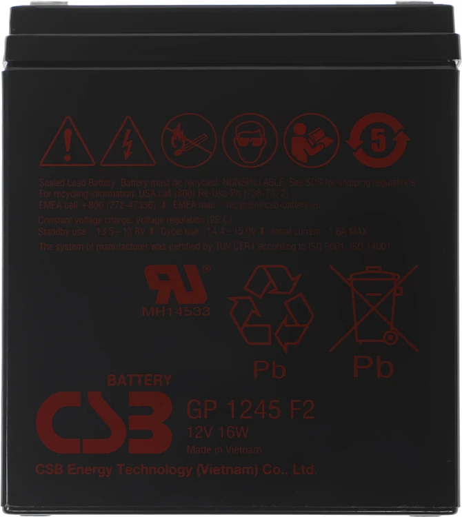 Аккумулятор для ИБП CSB GP 1245 F2 12V 16W