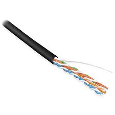 Кабель витая пара Hyperline UUTP4-C5E-S24-IN-LSZH-BK-305 черный