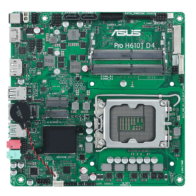 Материнская плата ASUS Pro H610T D4-CSM (90MB1AM0-M0EAYC)