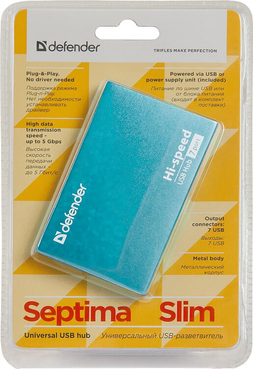 USB-хаб Defender Septima Slim (83505)