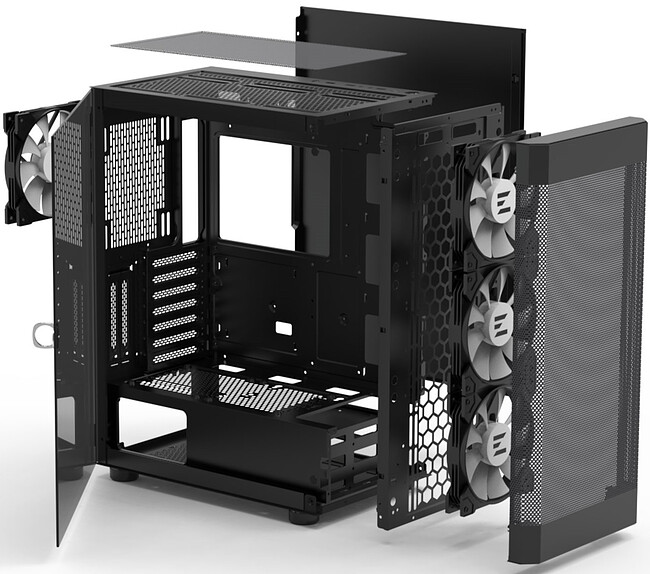 Корпус Zalman I4 TG без БП черный