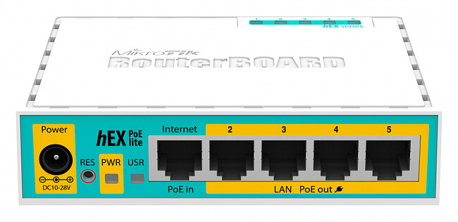 Маршрутизатор MikroTik RB750UPr2 (4UTP 10/100Mbps, 1WAN, USB, 1PoE)