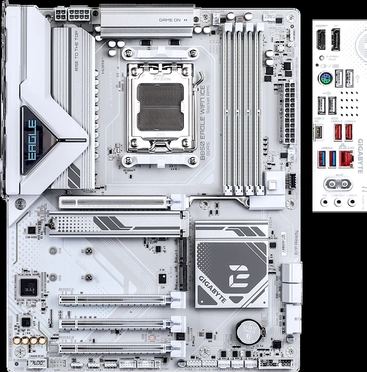 Материнская плата GigaByte B850 Eagle WIFI7 Ice (rev. 1.0)