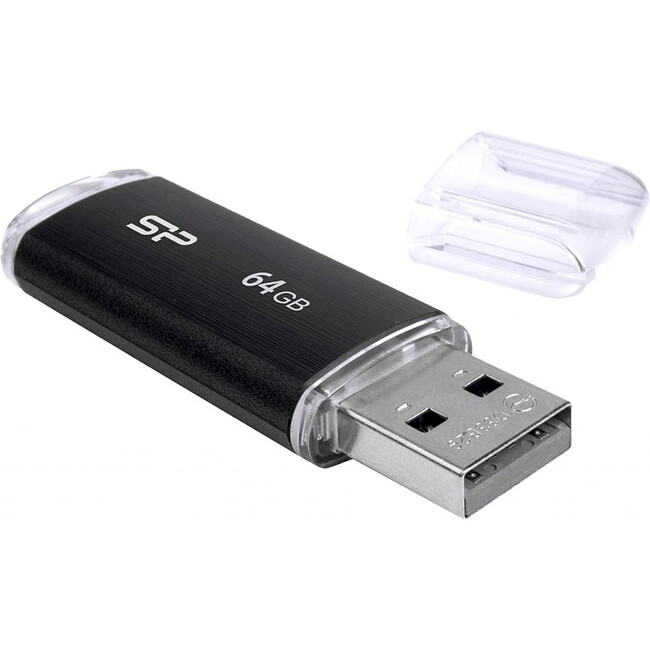 USB Flash-накопитель Silicon-Power Ultima U02 64Gb Black (SP064GBUF2U02V1K)