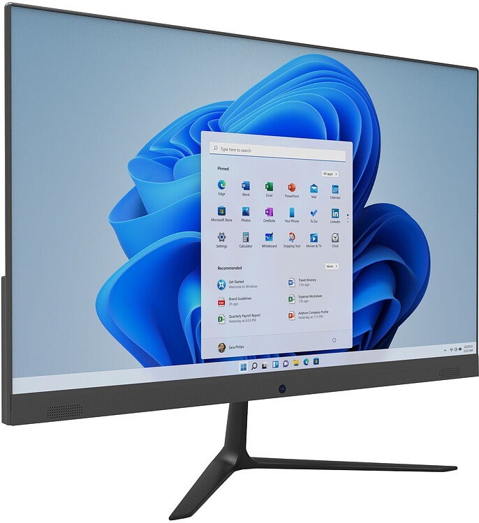 Моноблок IRU P233 8/256Gb черный (1971916)