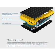Внешний накопитель Silicon-Power Armor A66 4TB черный (SP040TBPHD66LS3K)