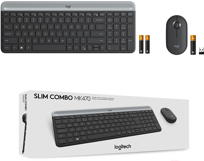 Набор периферии Logitech Slim Combo MK470 (920-009206)