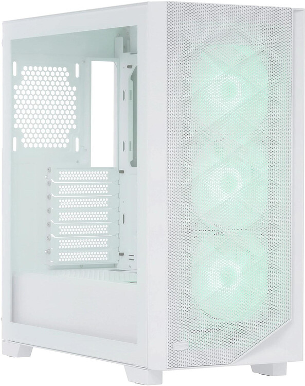Корпус PcCooler C3D510 WH ARGB белый без БП (C3D510-WHP3-GL)