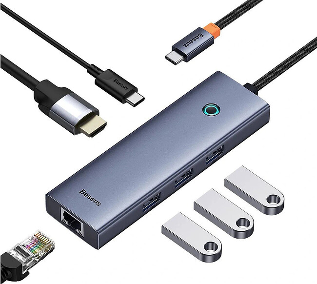 Док-станция Baseus UltraJoy Space Grey (B00052807813-00)