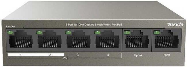 Коммутатор Tenda TEF1106P-4-63W