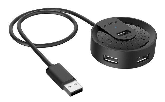 USB-хаб A4Tech HUB-20 черный