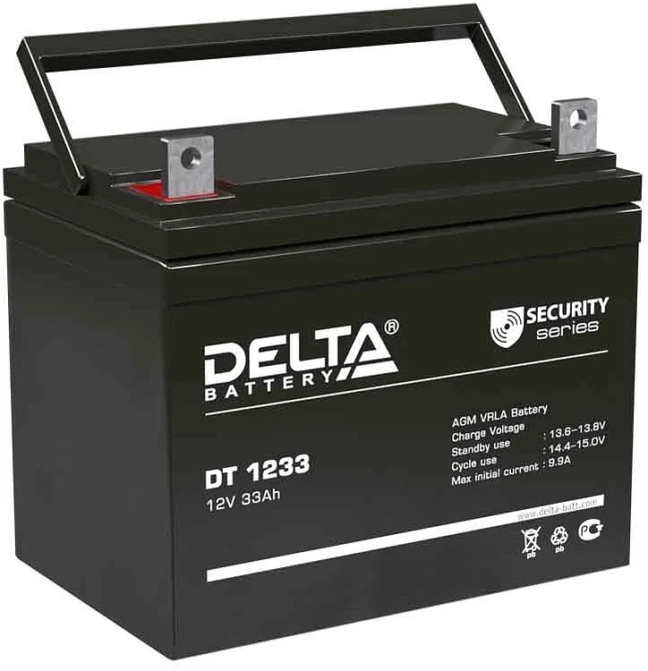 Аккумулятор для ИБП Delta 12V/33Ah (DT 1233)