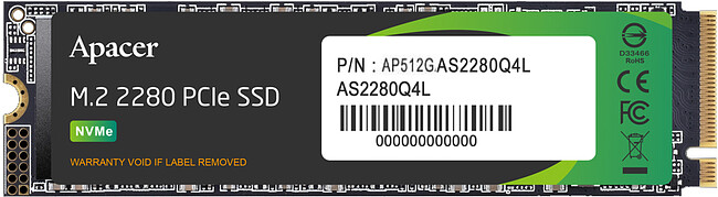 SSD диск Apacer AS2280Q4L 512GB (AP512GAS2280Q4L-1) SSD диск Apacer AS2280Q4L 512GB (AP512GAS2280Q4L-1)